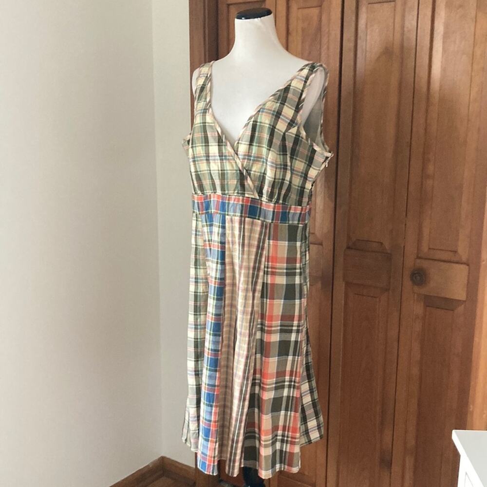 Jones New York Plaid Fit & Flare Midi Dress, Size 16